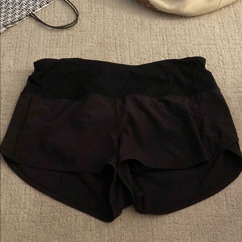lululemon athletica Women's Black Athletic Shorts